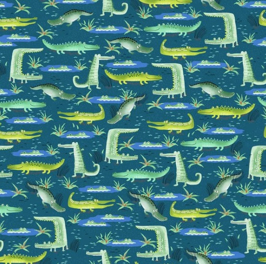 44"  - Oasis Fabrics -  "Alligator Flannel"  -  100% Cotton