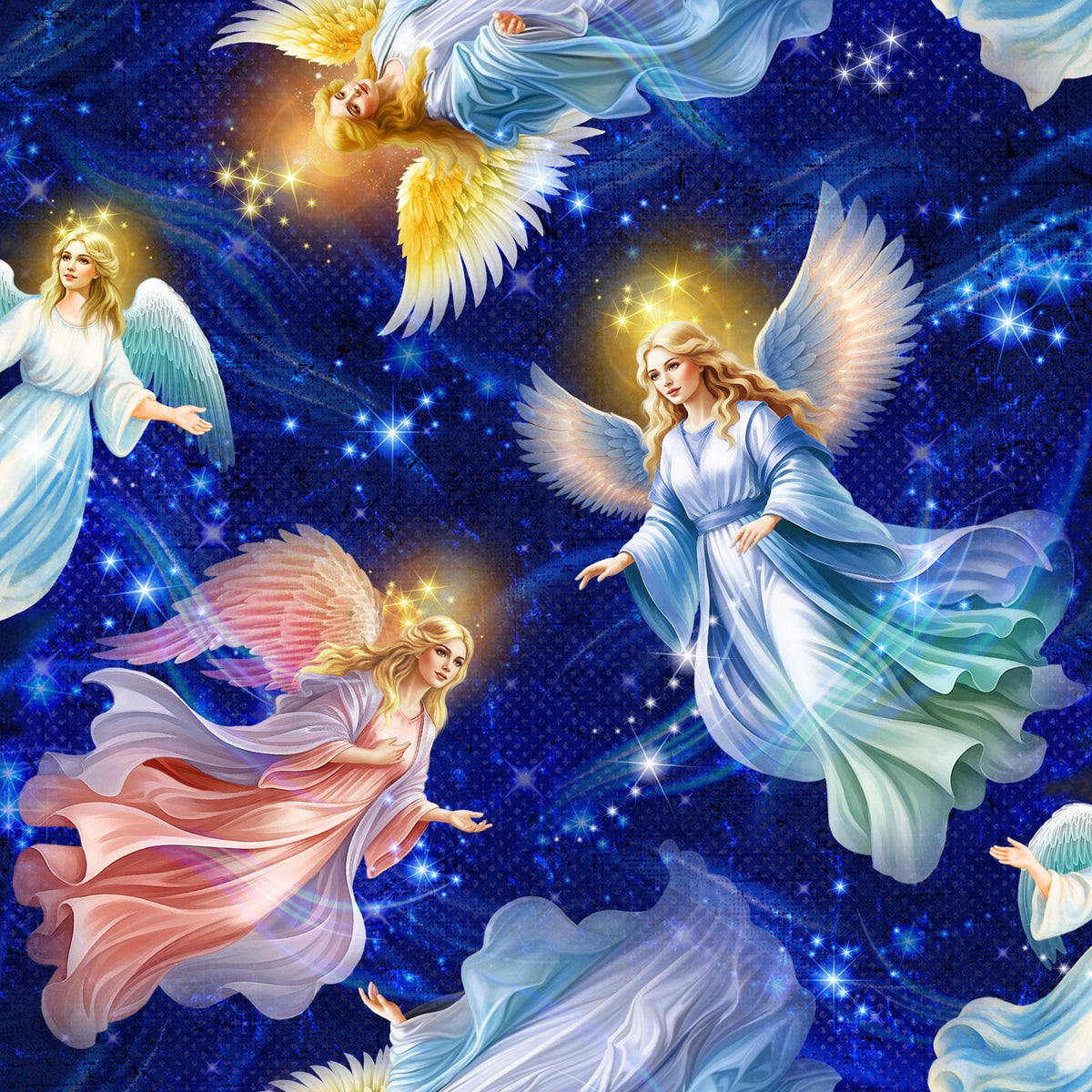 44"  - Blessings - Angels -  100% Cotton