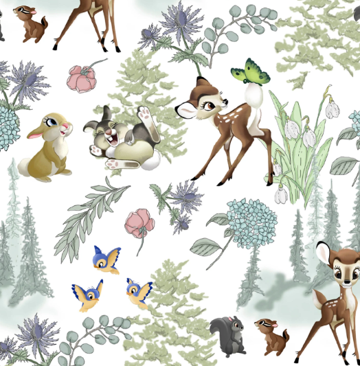 44"  -Bambi and Friends  -100% Cotton