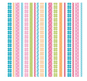 44"- Benartex - Daisy Up Stripe - Pink  - 100% Cotton