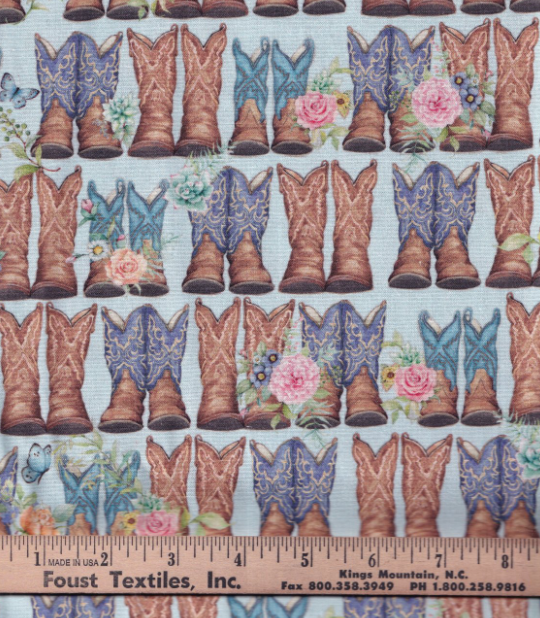 44" - SW Highland Ranch - "SW Dusty Boots" - 100% Cotton