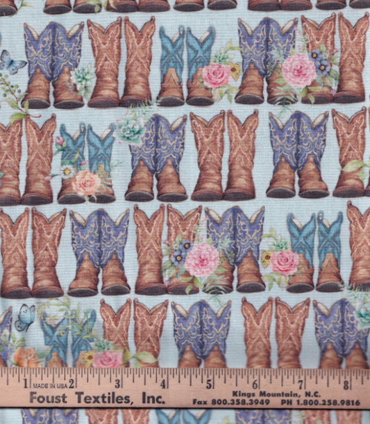 44" - SW Highland Ranch - "SW Dusty Boots" - 100% Cotton