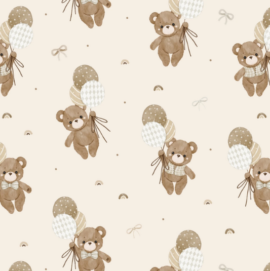 44"  -Flannel - Camelot Fabrics  -"Teddy Bear Adventures" - 100% Cotton