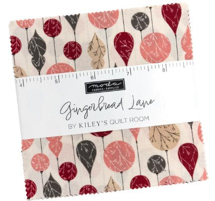 Moda - Charm Pack - "Gingerbread Lane" -5"x 5" -42 pcs
