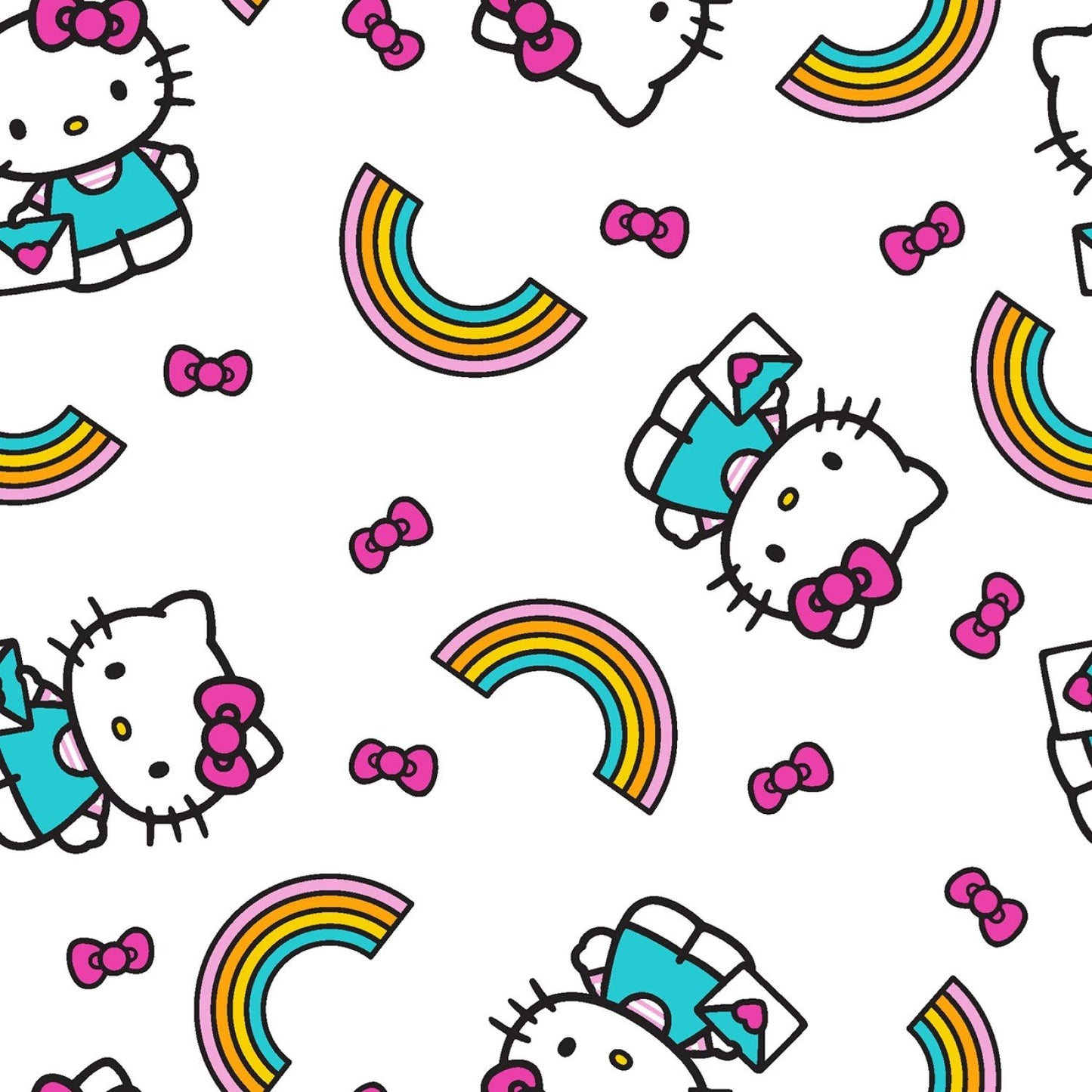 44" -Hello Kitty Toss - 100% Cotton