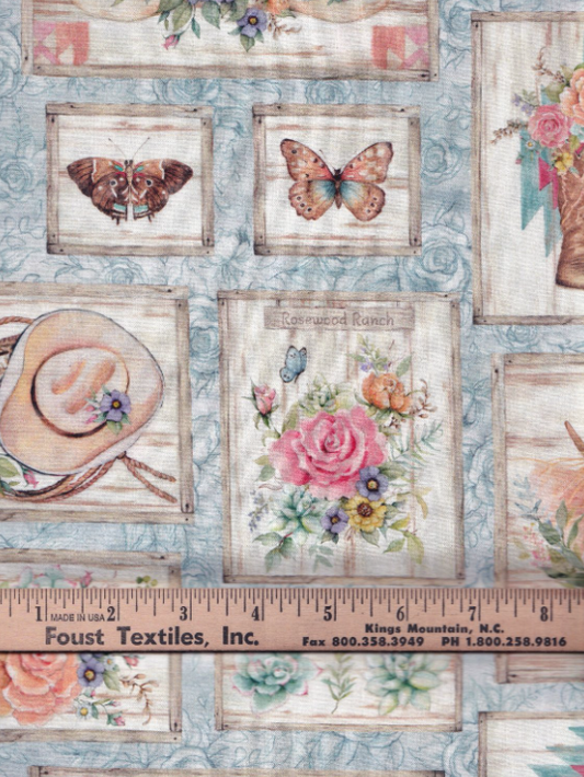 44" - SW Highland Ranch - "SW Highland Patch" - 100% Cotton