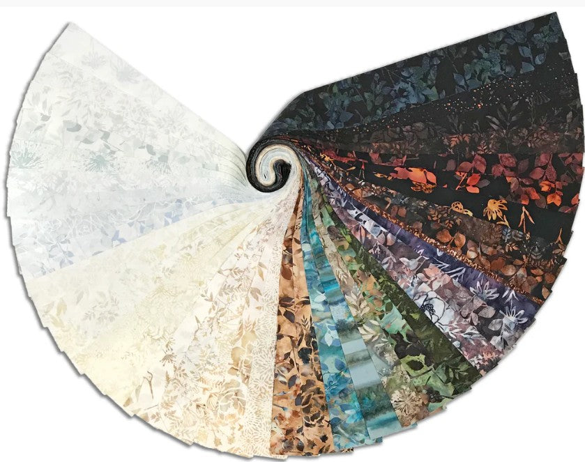 Hoffman - Jelly Roll - "Bali Pop - Sea Shell" -2.5"x 44" -40 pcs