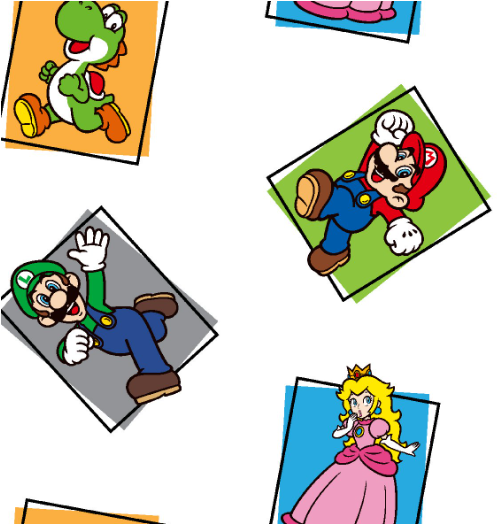 44"- Mario Character Block -100% Cotton