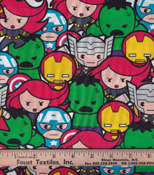 44"- Marvel Pop Avengers -100% Cotton