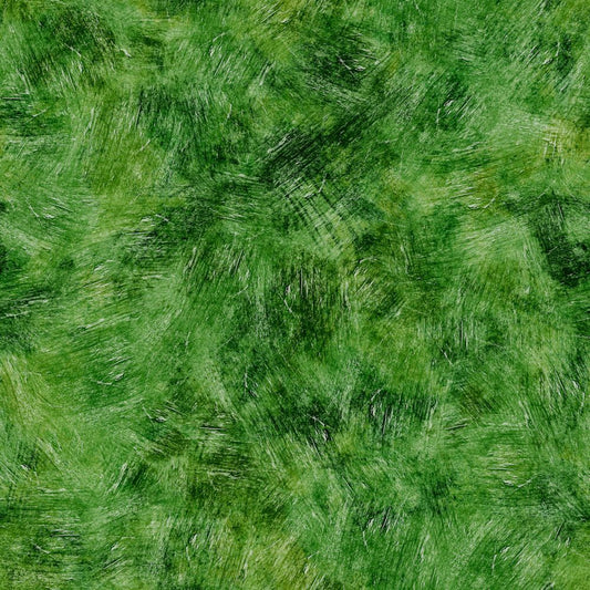 108"  - Brush Strokes - Green - 100% Cotton