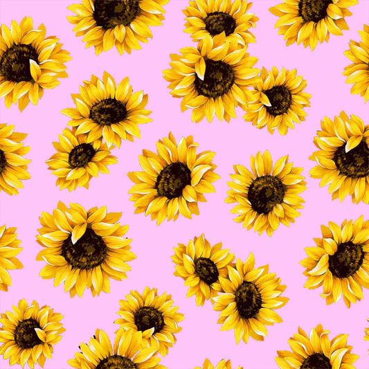 44"  - "Sunflower Dance -Pink" - 100% Cotton