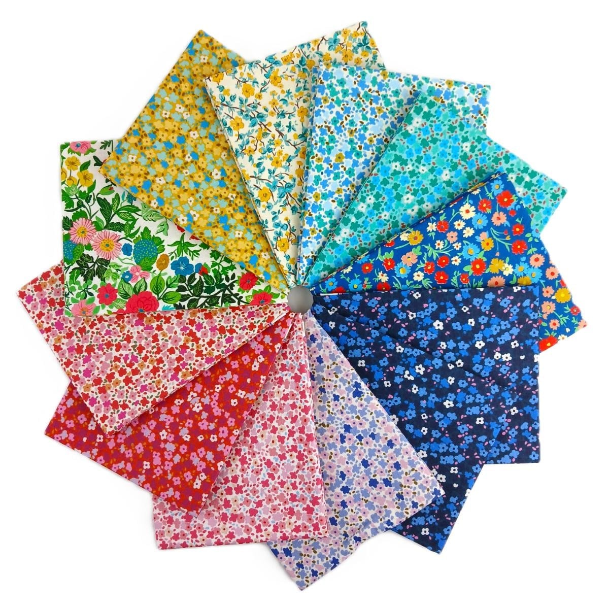 Free Spirit -Fat Quarter Bundle - "Petite Florals " 18"x 22" -12 pcs