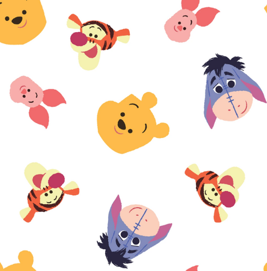 44"  -Winnie the Pooh - "Pooh Head Toss" -100% Cotton