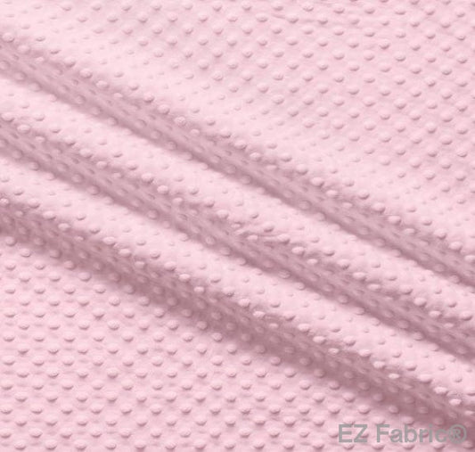 58" - Touch Textiles - Minky Dot  - Candy Pink  - 100% Polyester