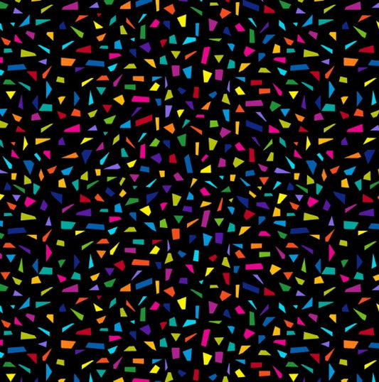 44"  - Riley Blake - Snips of Color - "Black" -  100% Cotton