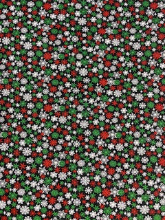 44"-Hi Fashion Christmas Snowflakes 100% Cotton quilting fabric