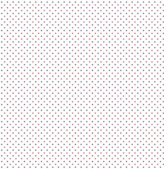 44"  - Riley Blake - Swiss Dots - "Patriotic" -  100% Cotton