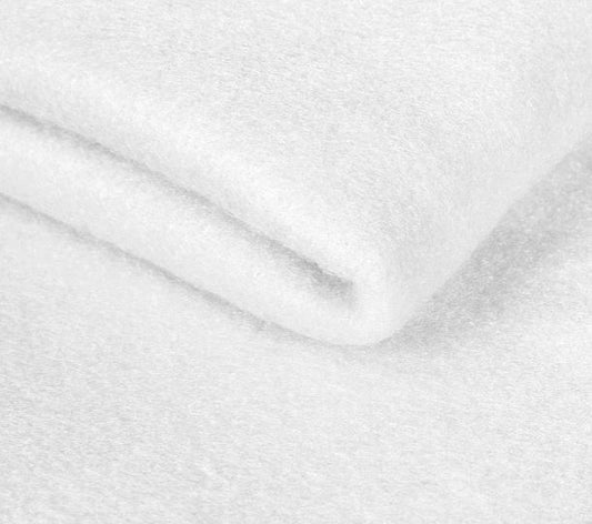 60"- White Anti-pill Fleece-100% Polyester